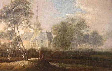 unknow artist Castle Westerbeek at the westside of the city of The Hague Norge oil painting art